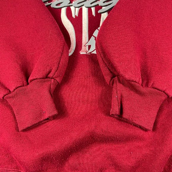 VTG 90s Team Edition Washington State Cougar Sweatshirt Extra Large Red Crewneck - Picture 6 of 15